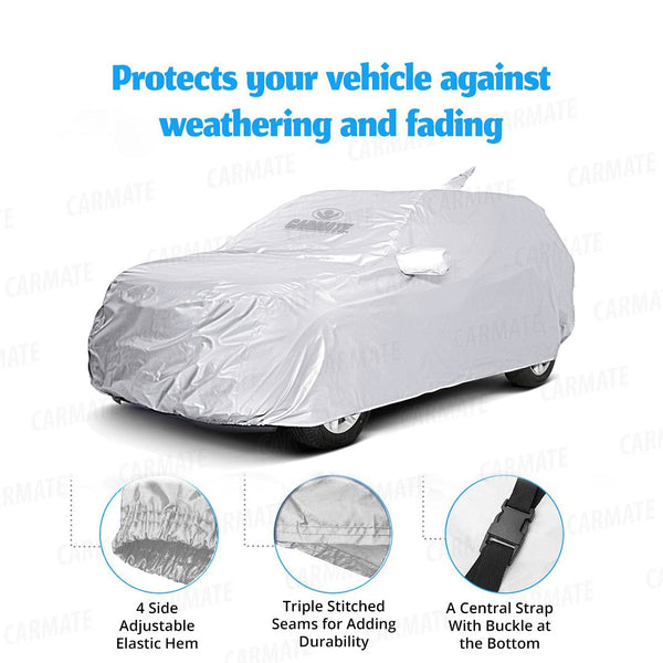 Carmate Prestige Car Body Cover Water Proof (Silver) for  Mahindra - Bolero XL - CARMATE®