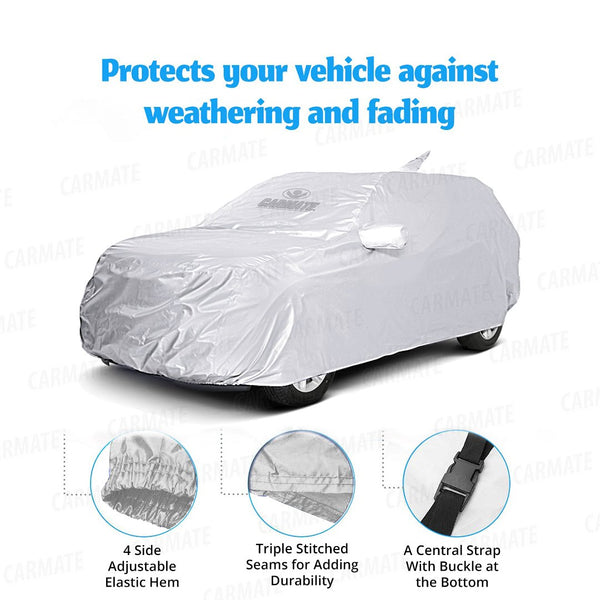 Carmate Prestige Car Body Cover Water Proof (Silver) for  Tata - Indica Vista - CARMATE®