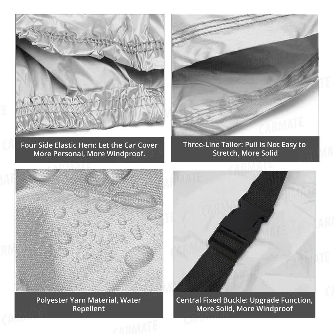 Carmate Prestige Car Body Cover Water Proof (Silver) for  Mahindra - Bolero XL - CARMATE®