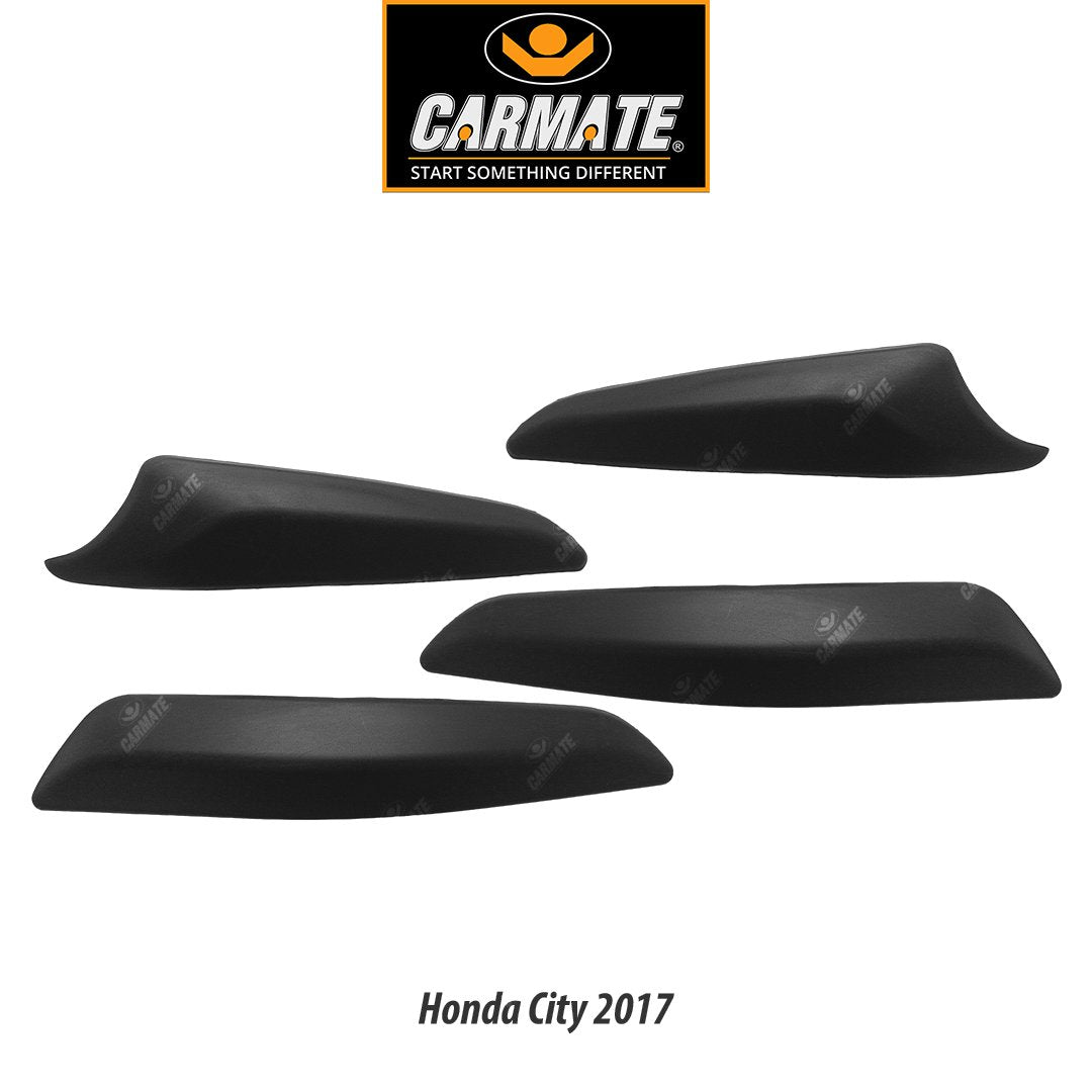 CARMATE Customized Black Car Bumper Scratch Protector for Honda City 2017 - Set of 4