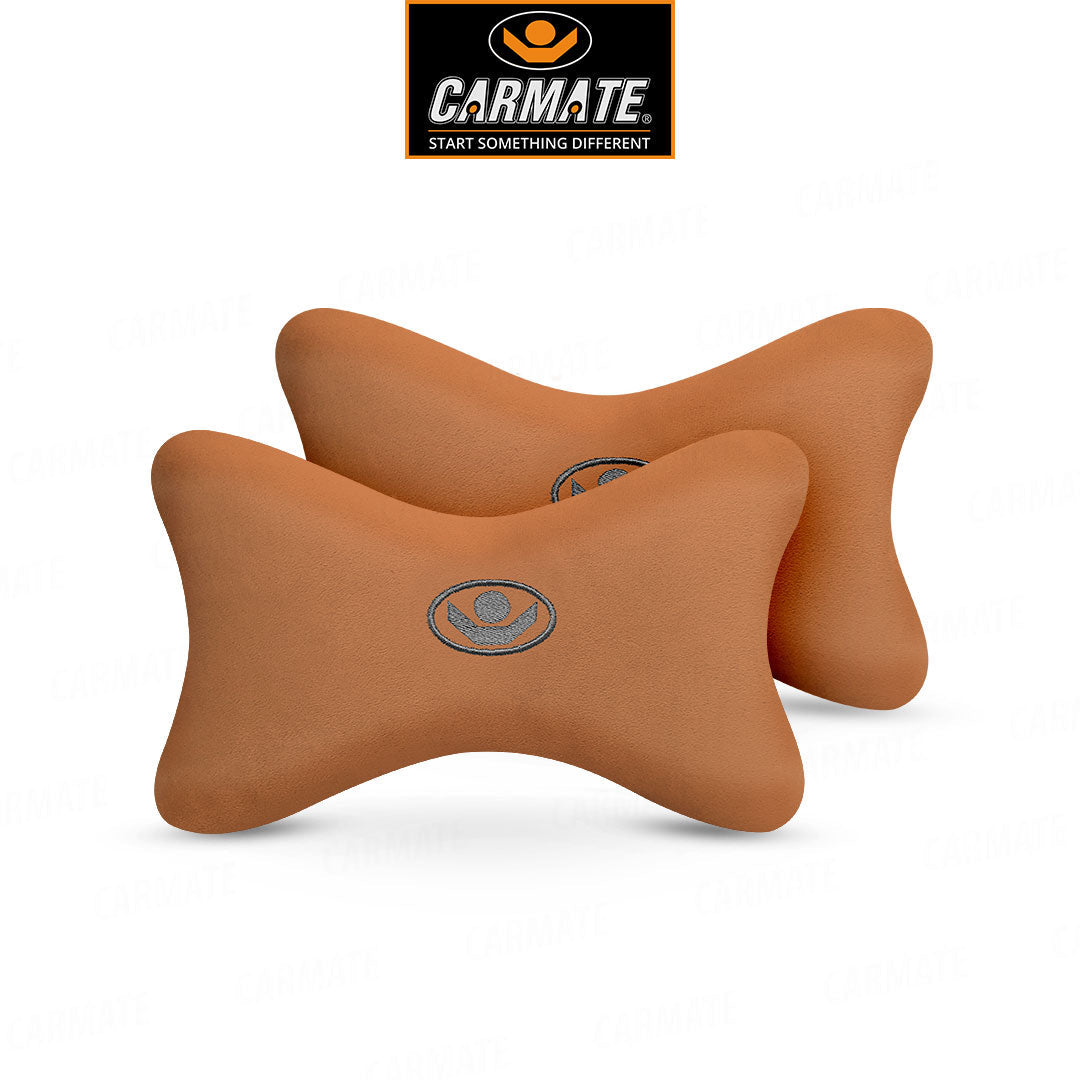 CARMATE Cuddle Velvet Car Seat Neck Rest Cushion Pillow - Set of 2