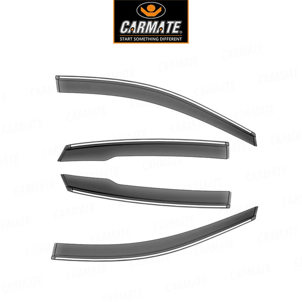 CARMATE SILVER CHORME LINE DOOR VISOR SET OF 4 FOR DZIRE 2017