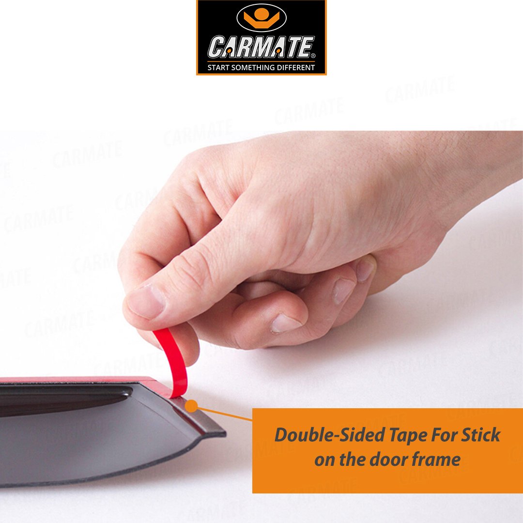 CARMATE SILVER CHORME LINE DOOR VISOR SET OF 6 FOR SAFARI