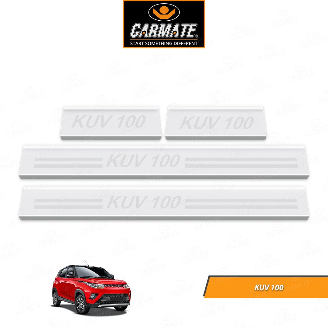 CARMATE FOOT STEP DOOR SILL PLATE PLATE FOR MAHINDRA KUV 100