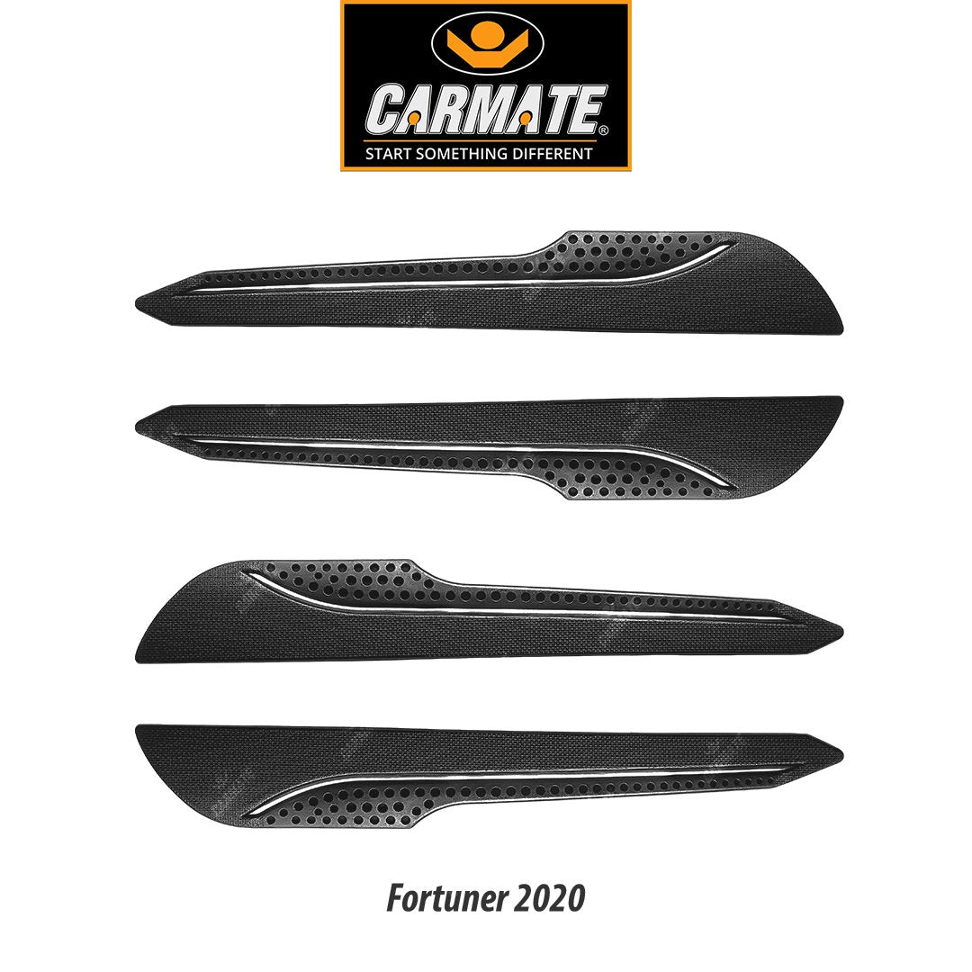 CARMATE Customized Black Car Bumper Scratch Protector for Toyota Fotuner 2020 -Set of 4