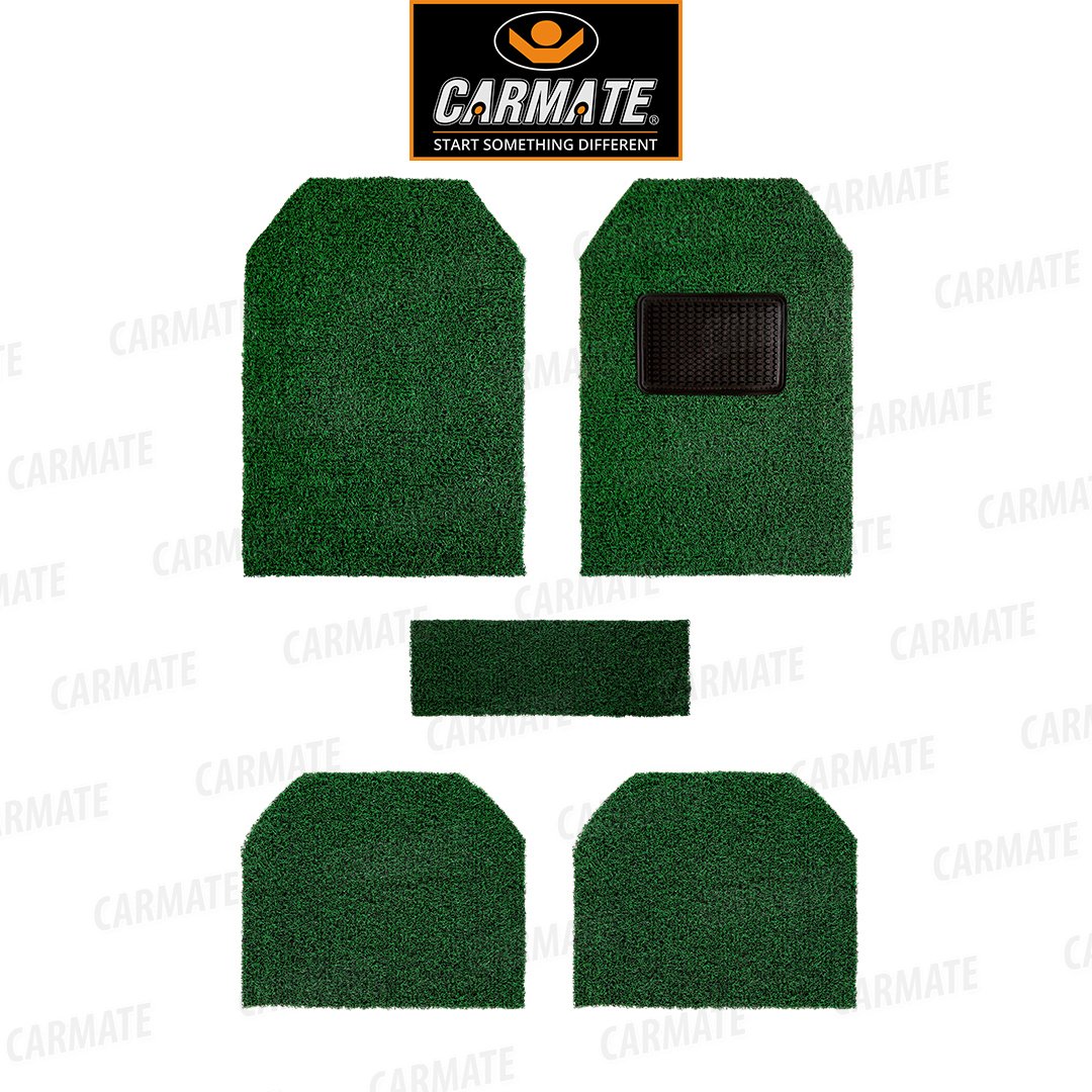 Carmate Double Color Car Grass Floor Mat, Anti-Skid Curl Car Foot Mats for Mahindra XUV 300