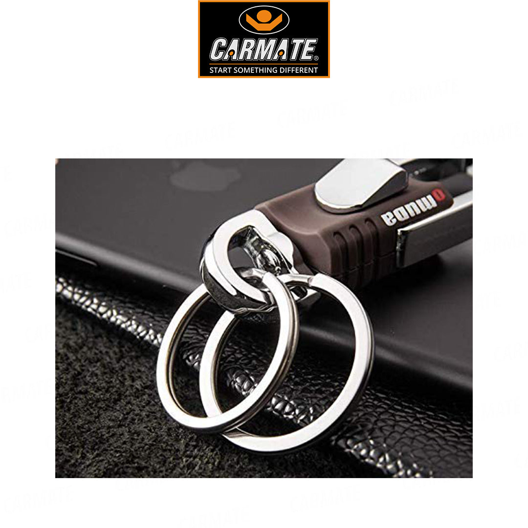 CARMATE Premium Universal car Key Holder Handwoven Key Chain Alloy Keyring