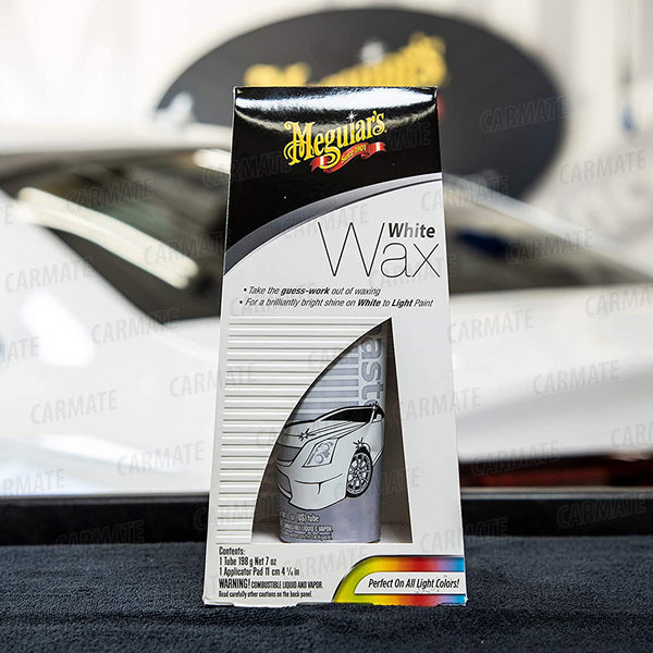 MEGUIAR'S White Wax Paste Brilliance to White to Lighter Coloured Vehicles - CARMATE®