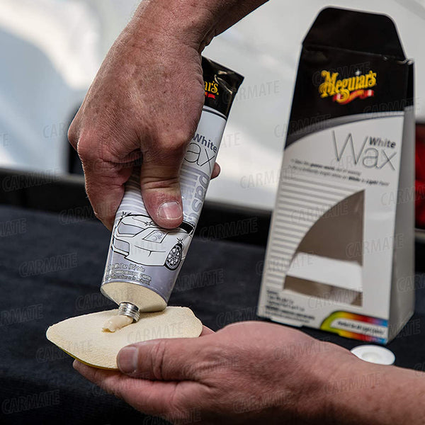 MEGUIAR'S White Wax Paste Brilliance to White to Lighter Coloured Vehicles - CARMATE®