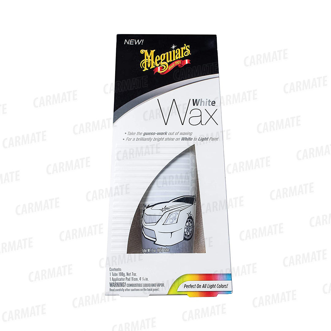 MEGUIAR'S White Wax Paste Brilliance to White to Lighter Coloured Vehicles - CARMATE®