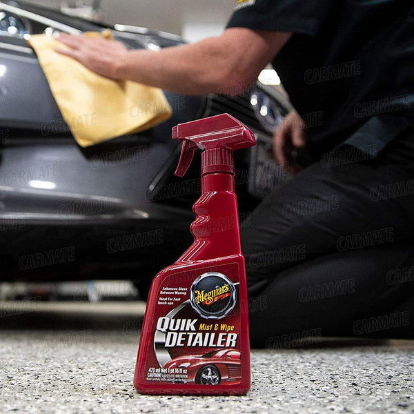 MEGUIAR'S Quick Detailer Mist & Wipe High-Lubricity Formula Remove Dust, Fingerprints and Harmful contaminants - CARMATE®