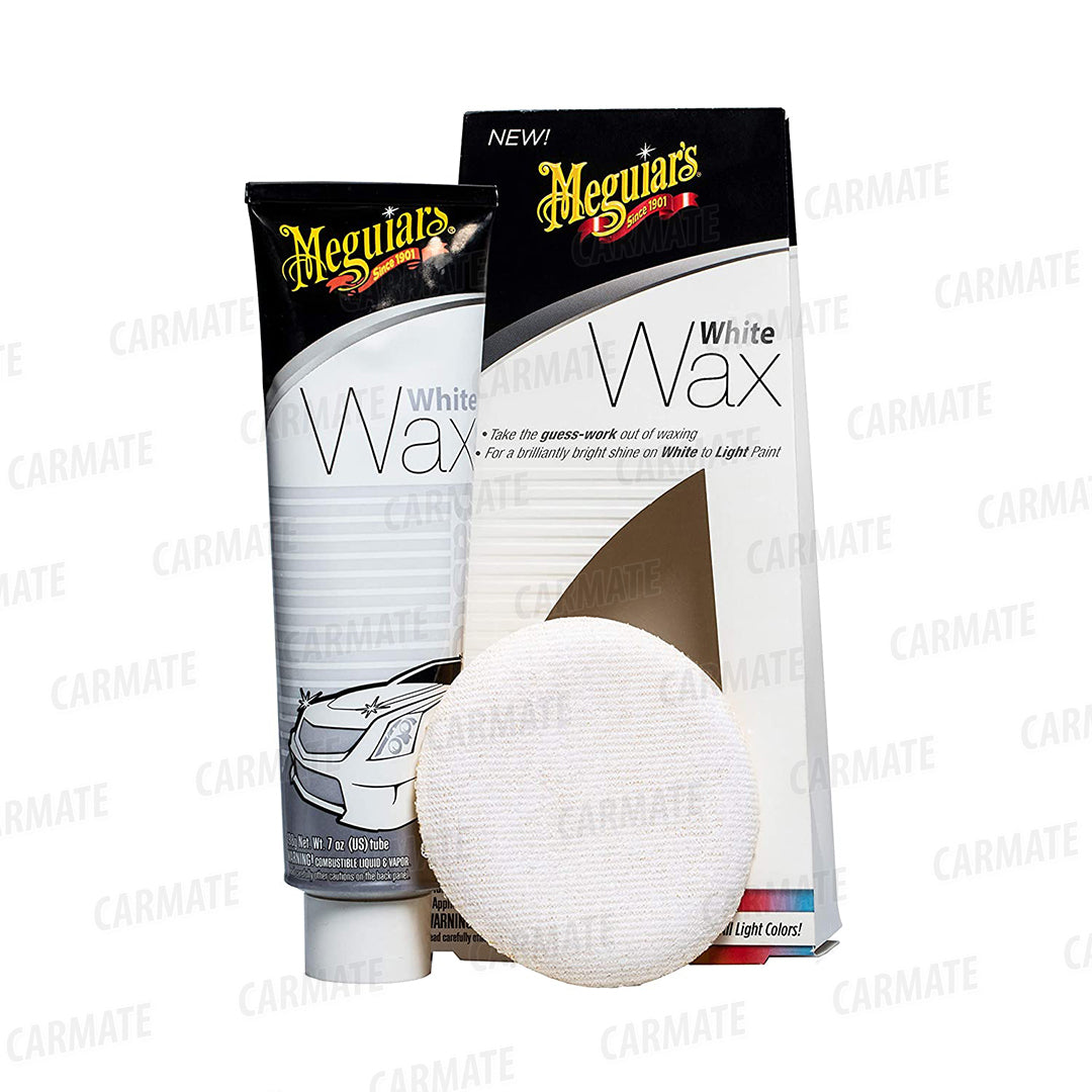 MEGUIAR'S White Wax Paste Brilliance to White to Lighter Coloured Vehicles - CARMATE®