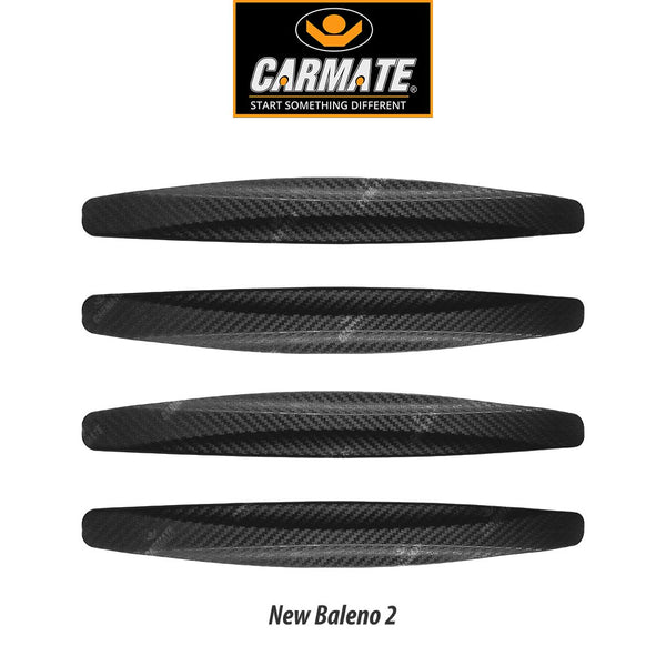 CARMATE Customized Black Car Bumper Scratch Protector for Maruti Suzuki Baleno - Set of 4