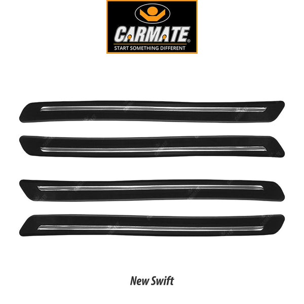 CARMATE Customized Black Car Bumper Scratch Protector for Maruti Suzuki Swift New - Set of 4