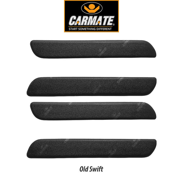 CARMATE Customized Black Car Bumper Scratch Protector for Maruti Suzuki Old Swift - Set of 4
