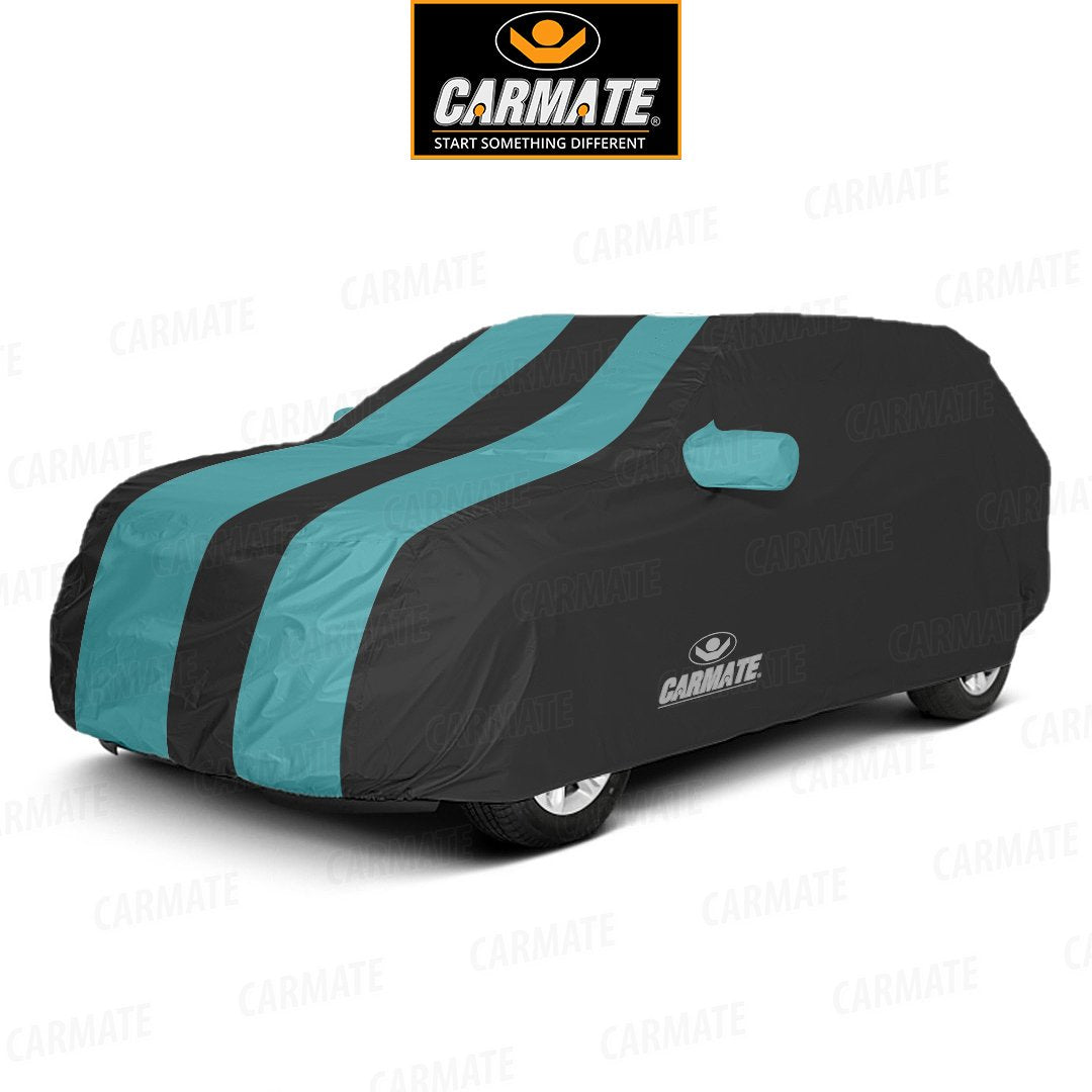 Carmate Passion Car Body Cover (Blue and Black) for  Tata - Nano - CARMATE®