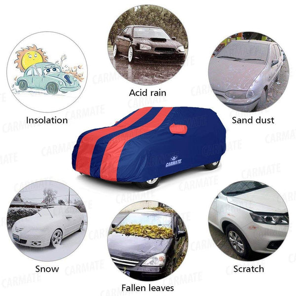 Carmate Passion Car Body Cover (Red and Blue) for  Maruti - Esteem - CARMATE®