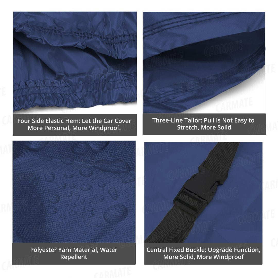 Carmate Passion Car Body Cover (Yellow and Blue) for  Mahindra - Bolero - CARMATE®
