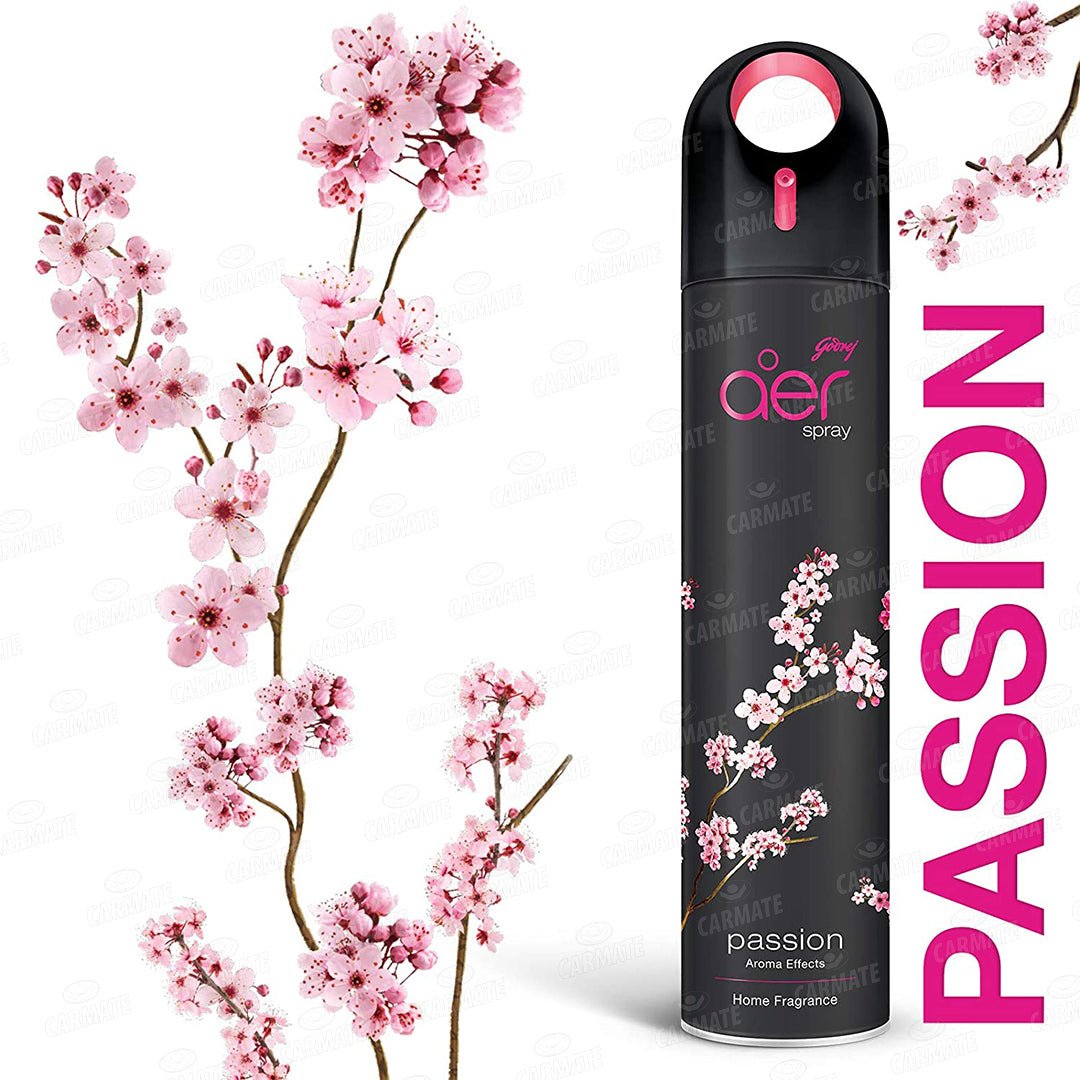 Godrej aer spray, Premium Air Freshener - Passion & Alive (Pack of 2, 240 ml each)