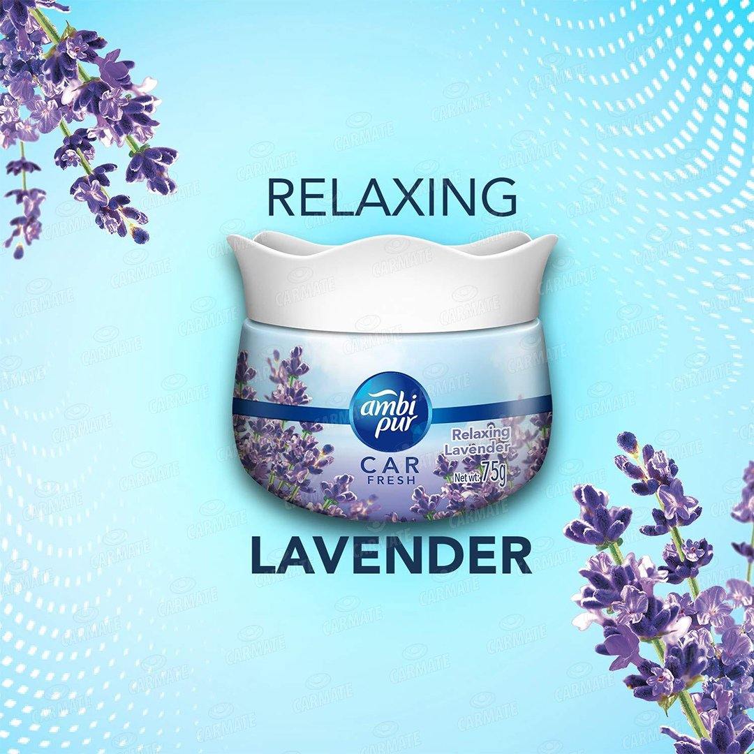 Ambi Pur Car Freshener Gel – Relaxing Lavender 75 gm – CARMATE®