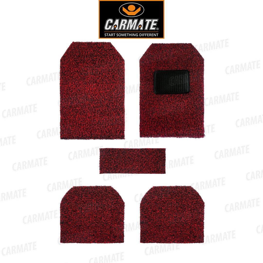 Carmate Double Color Car Grass Floor Mat, Anti-Skid Curl Car Foot Mats for Mahindra Bolero
