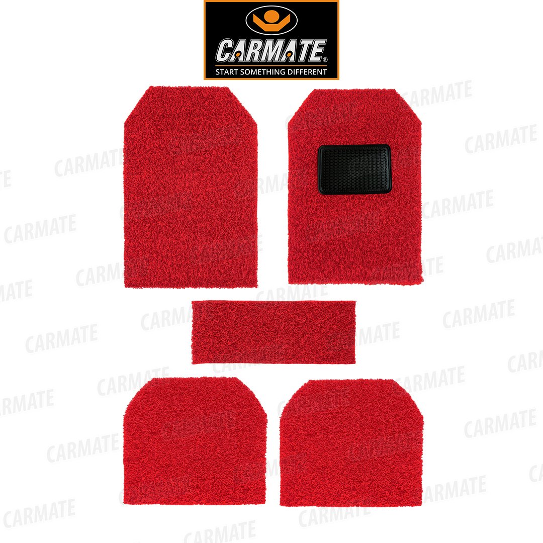 Carmate Single Color Car Grass Floor Mat, Anti-Skid Curl Car Foot Mats for Maruti Eeco
