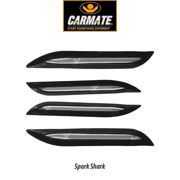CARMATE Customized Black Car Bumper Scratch Protector for Chevrolet Spark -Set of 4