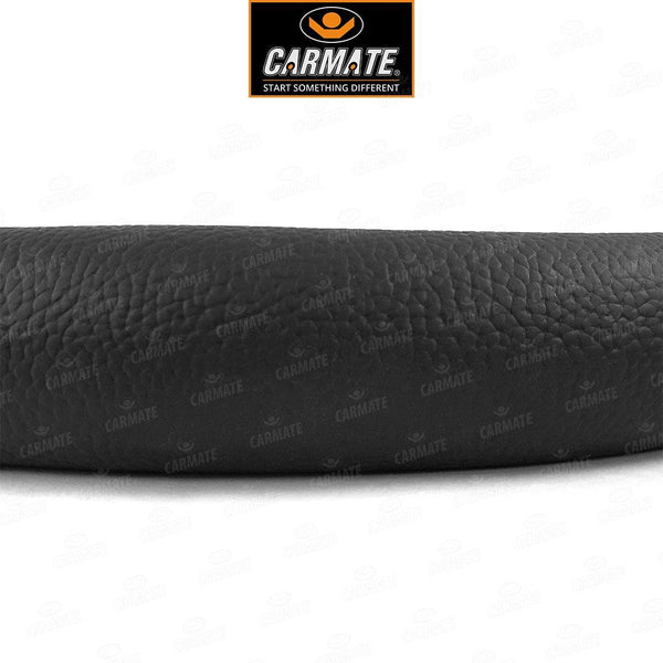 Carmate Car Steering Cover Ring Type Sporty Grip (Black and Camel) For Maruti - S-Presso (Medium) - CARMATE®