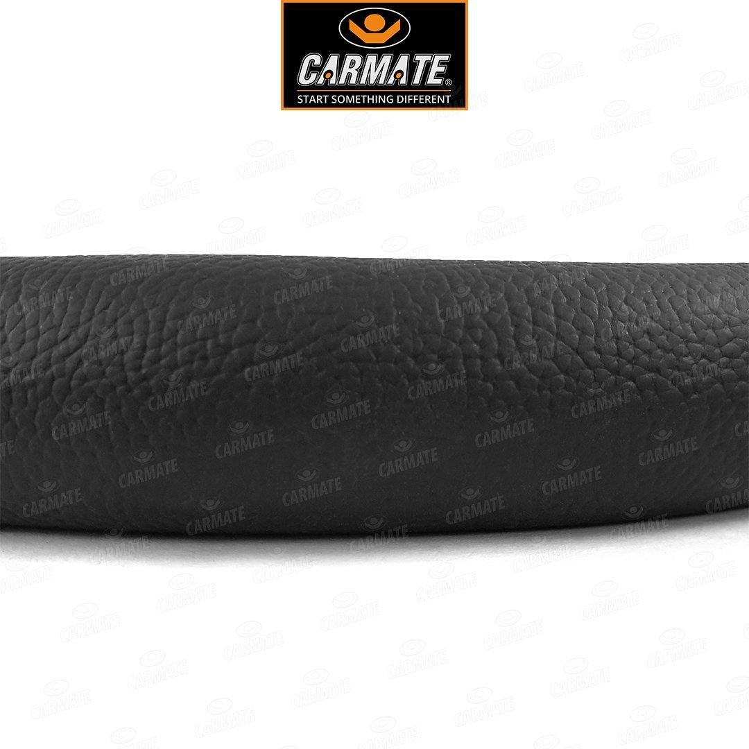 Carmate Car Steering Cover Ring Type Sporty Grip (Black and Camel) For Toyota - Innova Crysta (Medium) - CARMATE®