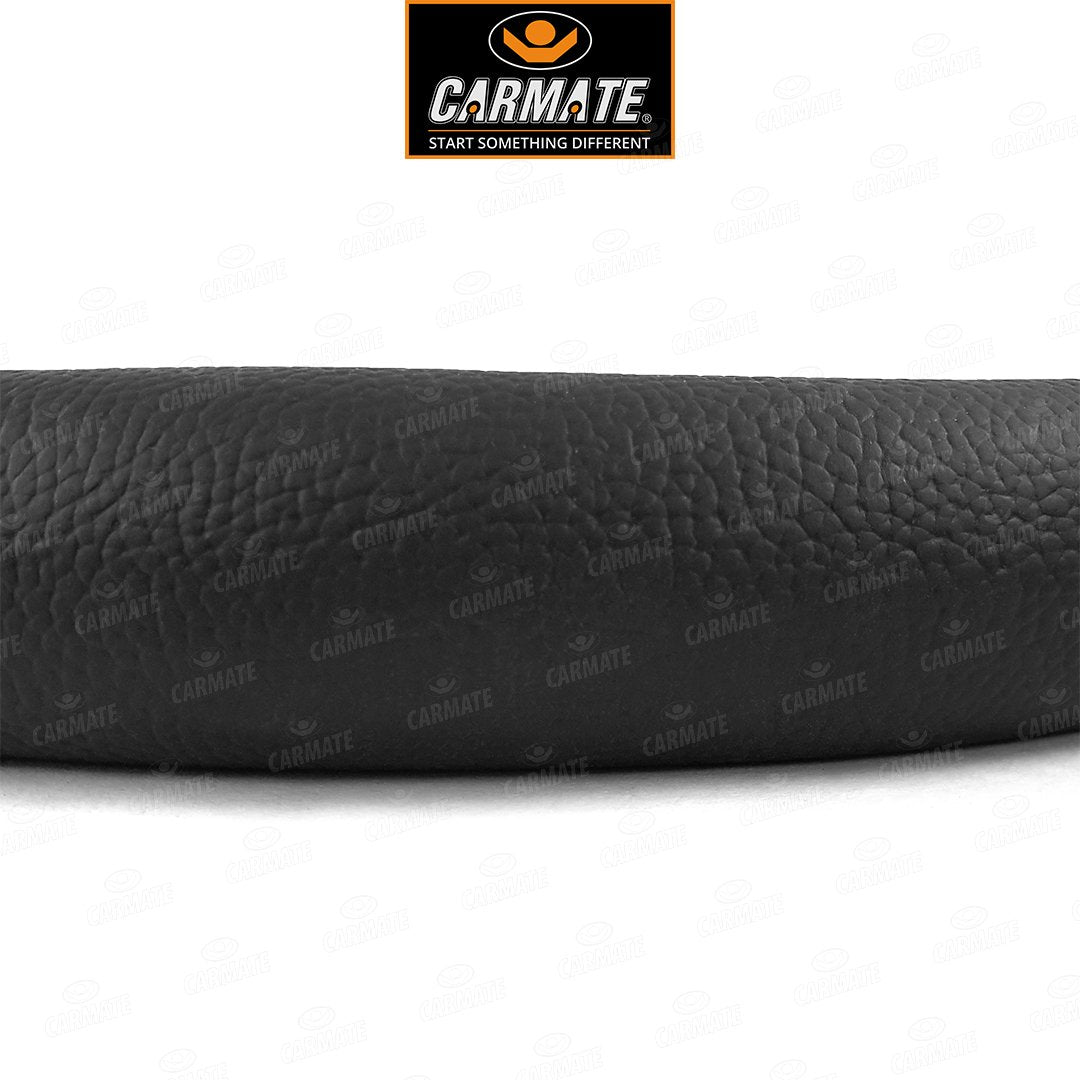 Carmate Car Steering Cover Ring Type Sporty Grip (Black and Camel) For Volkswagon - Ameo (Medium) - CARMATE®