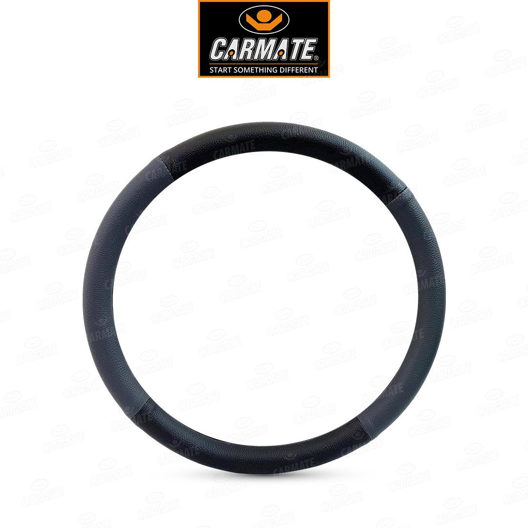 Carmate Car Steering Cover Ring Type Sporty Grip (Black and Grey) For Maruti - Ertiga 2018 (Medium) - CARMATE®