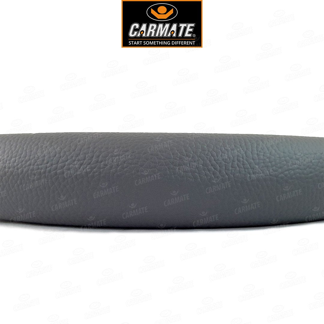 Carmate Car Steering Cover Ring Type Sporty Grip (Black and Grey) For Toyota - Innova Crysta (Medium) - CARMATE®