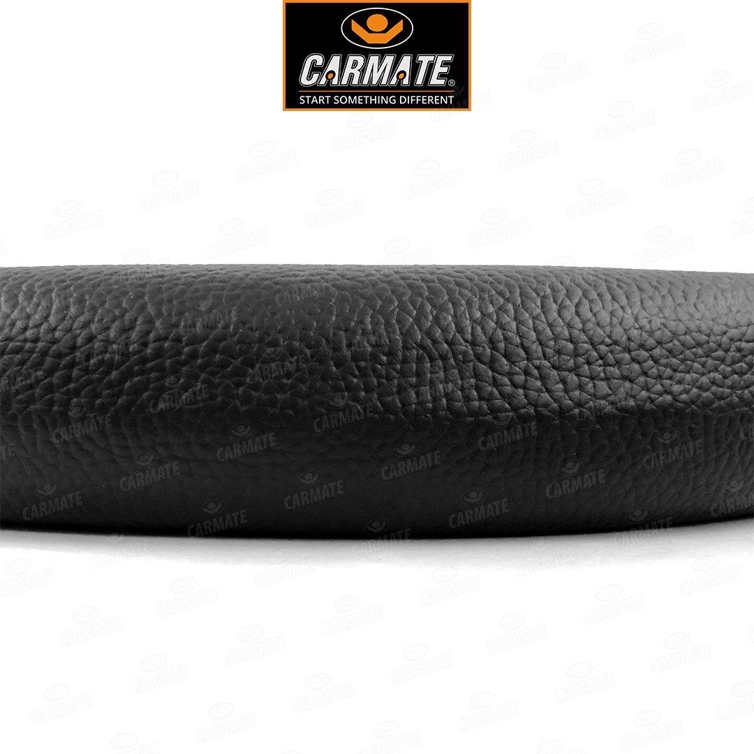 Carmate Car Steering Cover Ring Type Sporty Grip (Black and Tan) For Tata - Tigor (Medium) - CARMATE®