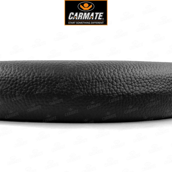 Carmate Car Steering Cover Ring Type Sporty Grip (Black and Tan) For Mahindra - Marazzo (Medium) - CARMATE®