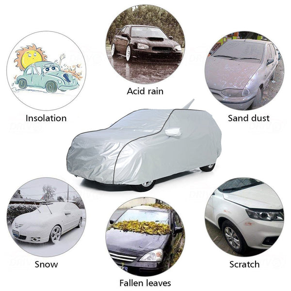 CARMATE SUPERIOR CAR BODY COVER FOR MARUTI 800 SILVER