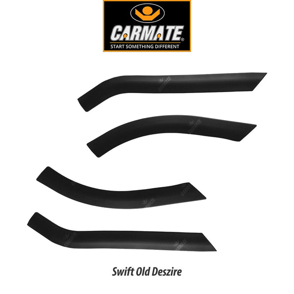 CARMATE Customized Black Car Bumper Scratch Protector for Maruti Suzuki Dzire Old - Set of 4