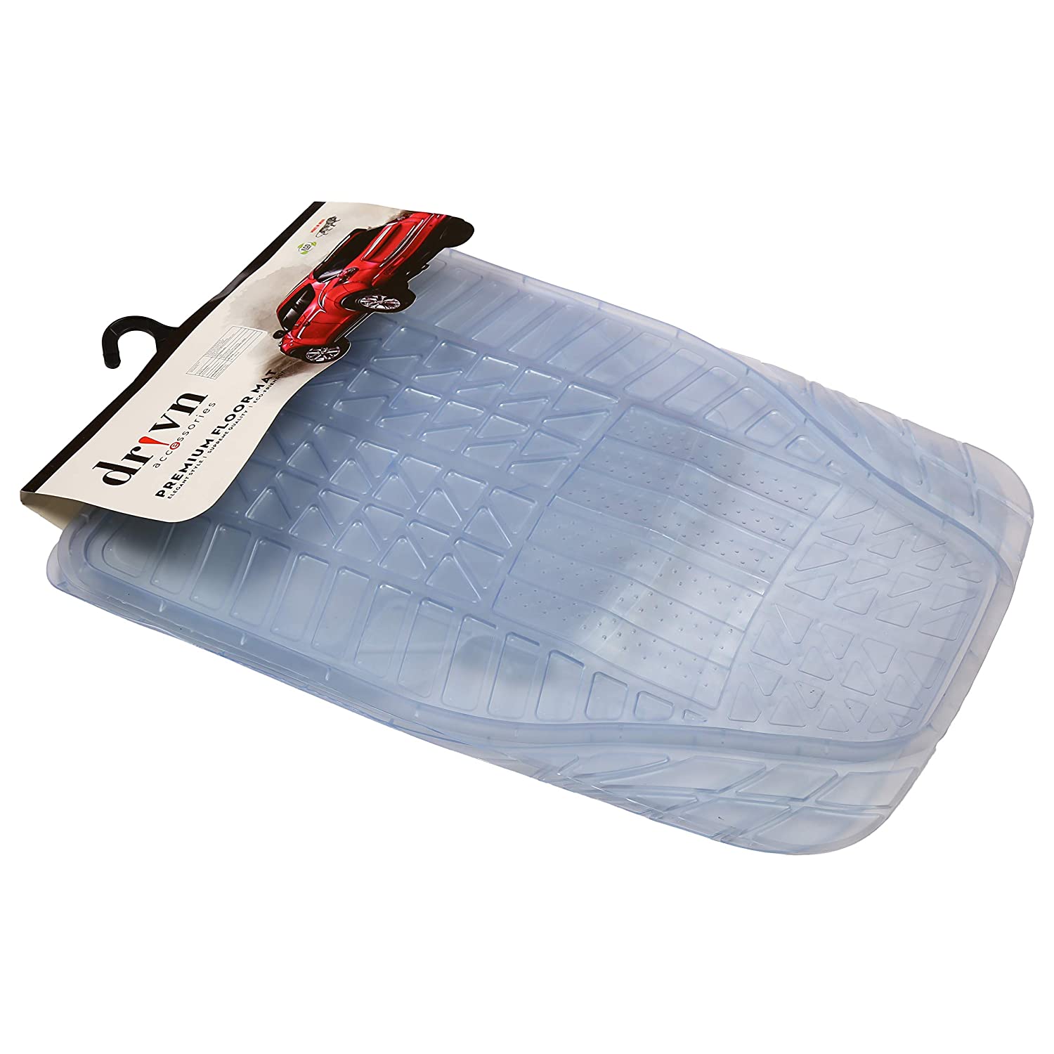 Drivn Universal Car Foot Mat for Fiat Linea - (Set of 5)