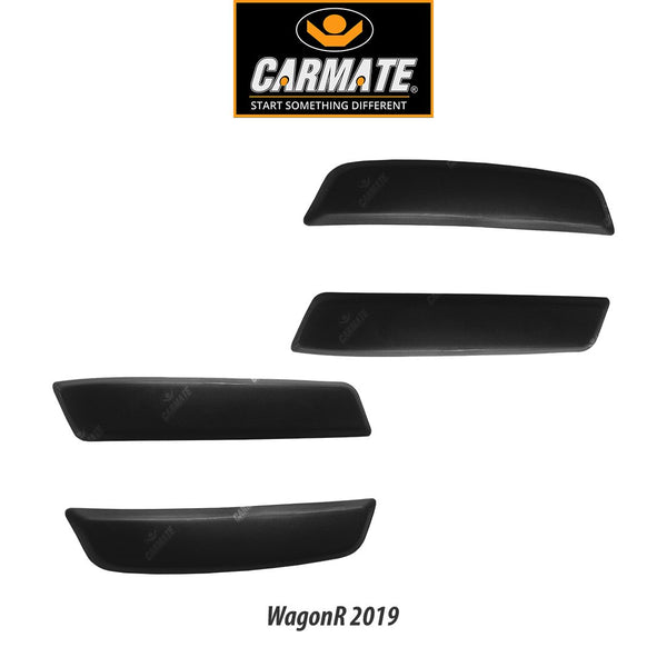 CARMATE Customized Black Car Bumper Scratch Protector for Maruti Suzuki Wagon R 2019 - Set of 4