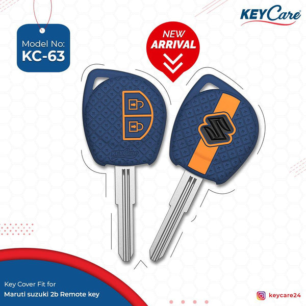 Keycare Silicon Car Key Cover for Maruti - S CROSS (KC63) - CARMATE®