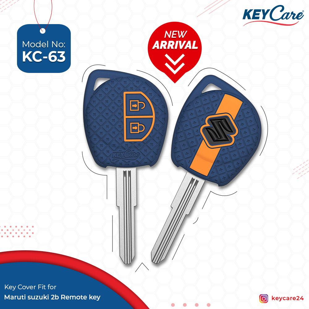 Keycare Silicon Car Key Cover for Maruti - SWIFT (KC63) - CARMATE®