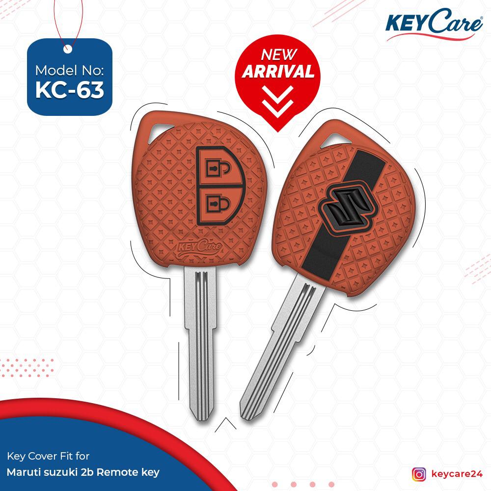Keycare Silicon Car Key Cover for Maruti - BALENO (KC63) - CARMATE®