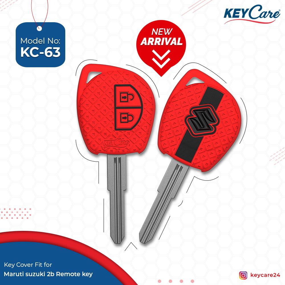 Keycare Silicon Car Key Cover for Maruti - SWIFT (KC63) - CARMATE®